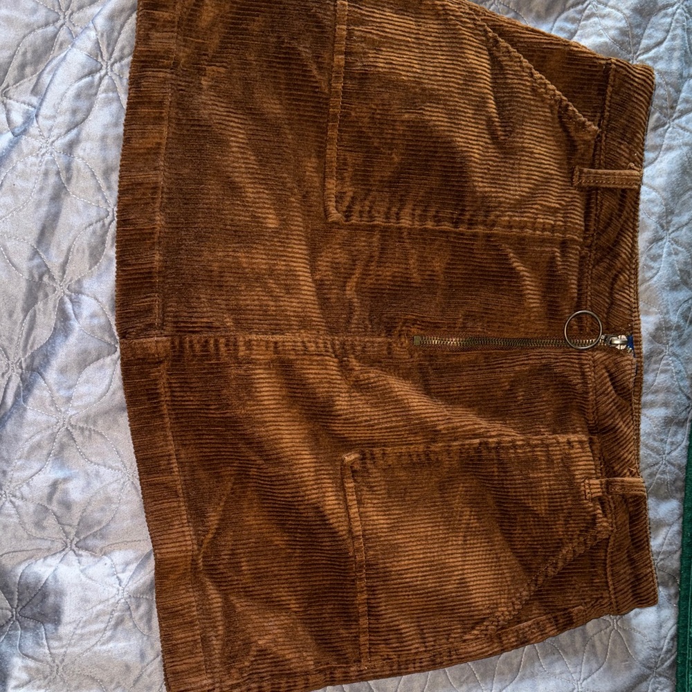 Brown Corduroy Skirt
